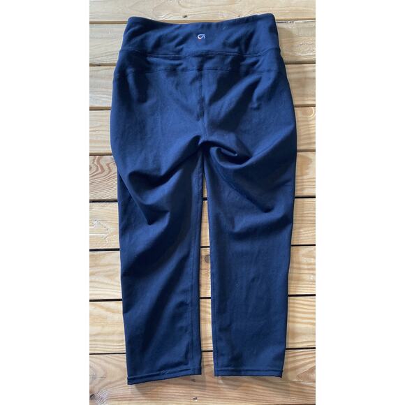 Gap Fit Athletic Cropped Leggings Pants Size Small Women’s Black High Waisted - Picture 2 of 7